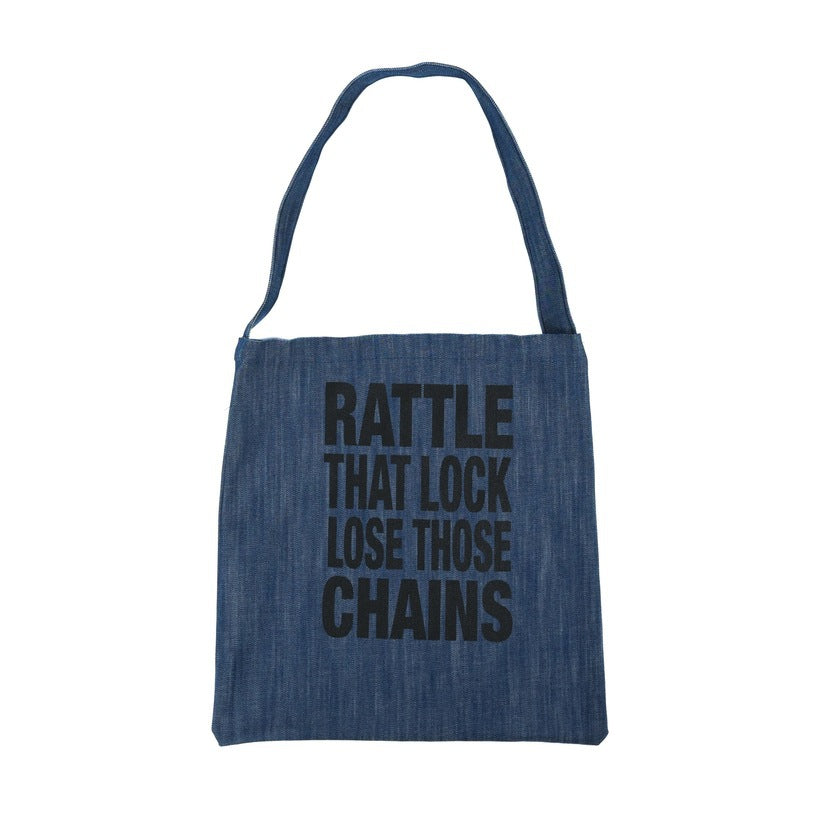 Rattle That Lock Denim Tote Bag