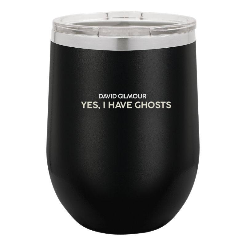 Yes I Have Ghosts Laser Engraved Stemless Wine Glass