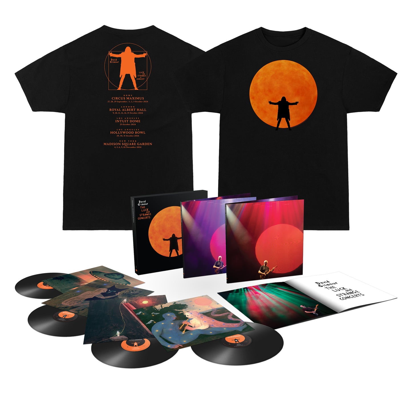 THE LUCK and STRANGE CONCERTS 4-LP Box Set + T-shirt Bundle