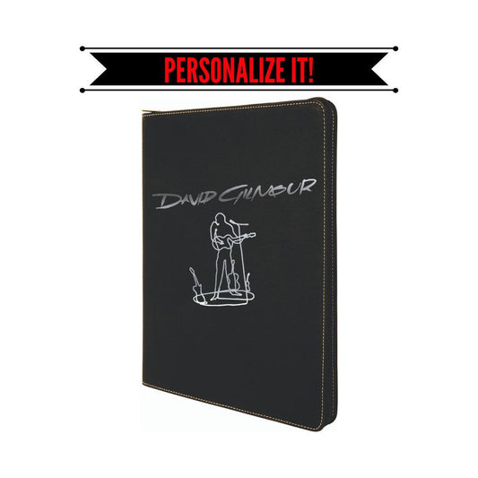 Wire Man Leather Laser Engraved Portfolio