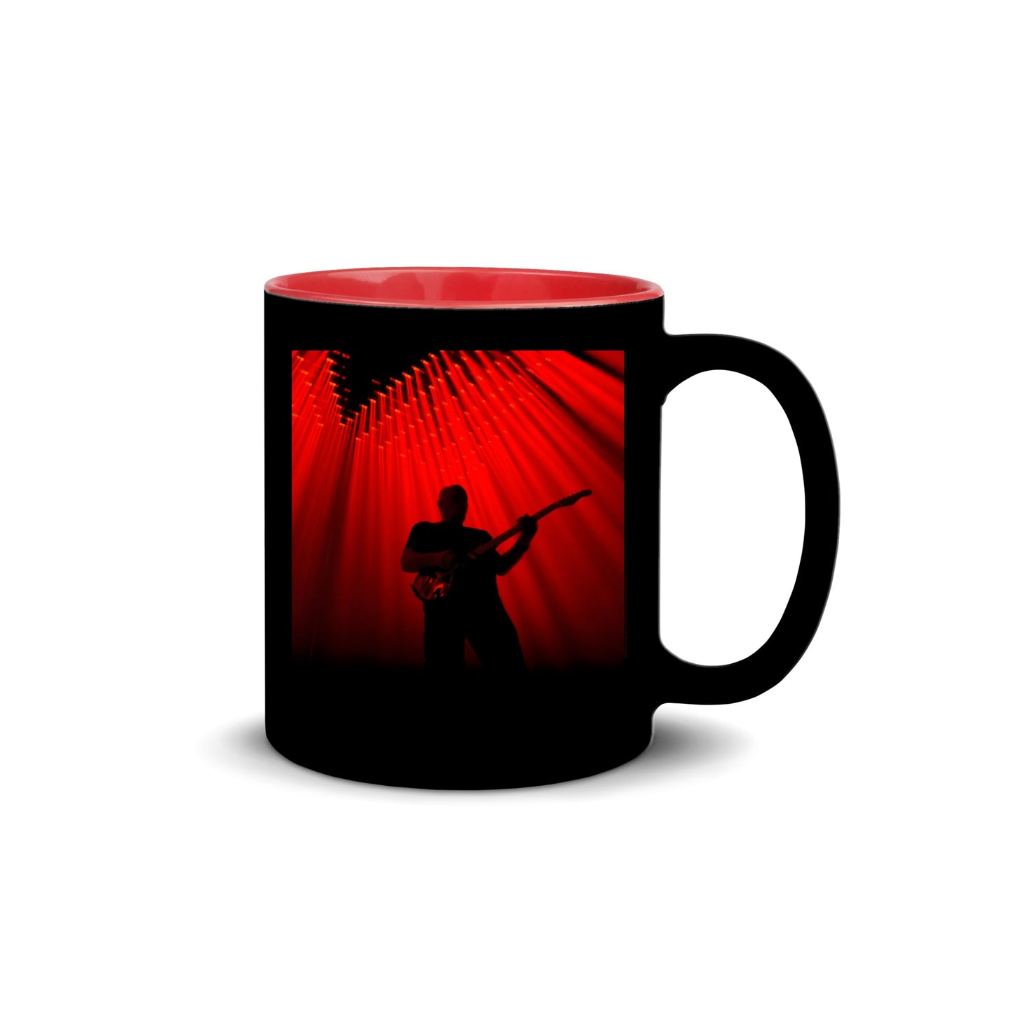 Red Lights Black Cat Mug