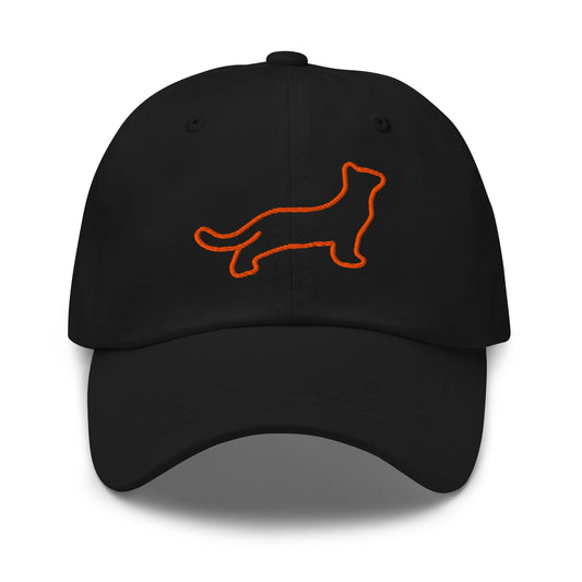 Black Cat Embroidered Hat